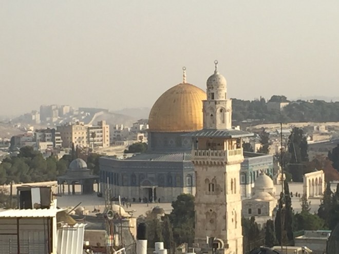 Rebekah Stevens in Israel: Great view from Jewish complex in the Muslim quarter
